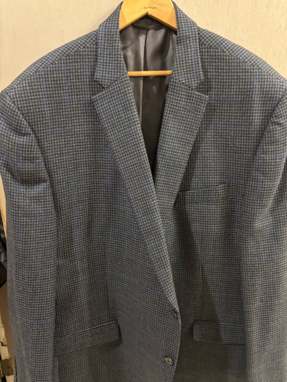 Lauren Ralph Lauren Blue and Gray Checked Sport Coat